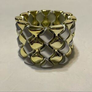 lightweight plastic stretch bracelet gold silver